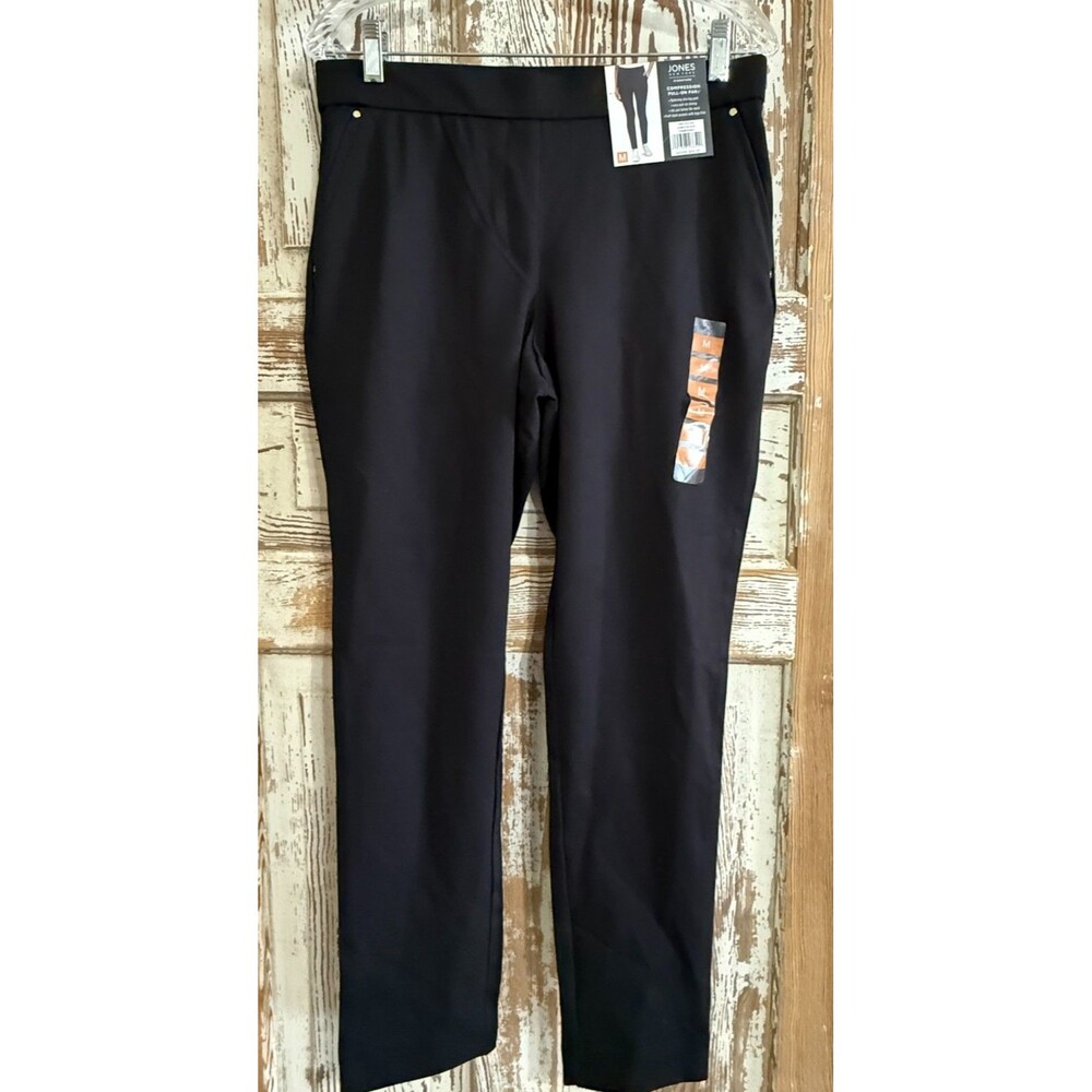 Jones New York Women's Viscose Blend Compression Pants - Jones Black - Medium